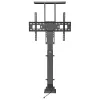 Maclean MC-866 elevador eléctrico de TV para 37-65 pulgadas (94-165,1 cm), mando a distancia, VESA hasta 600×400, máx. 50 kg, negro