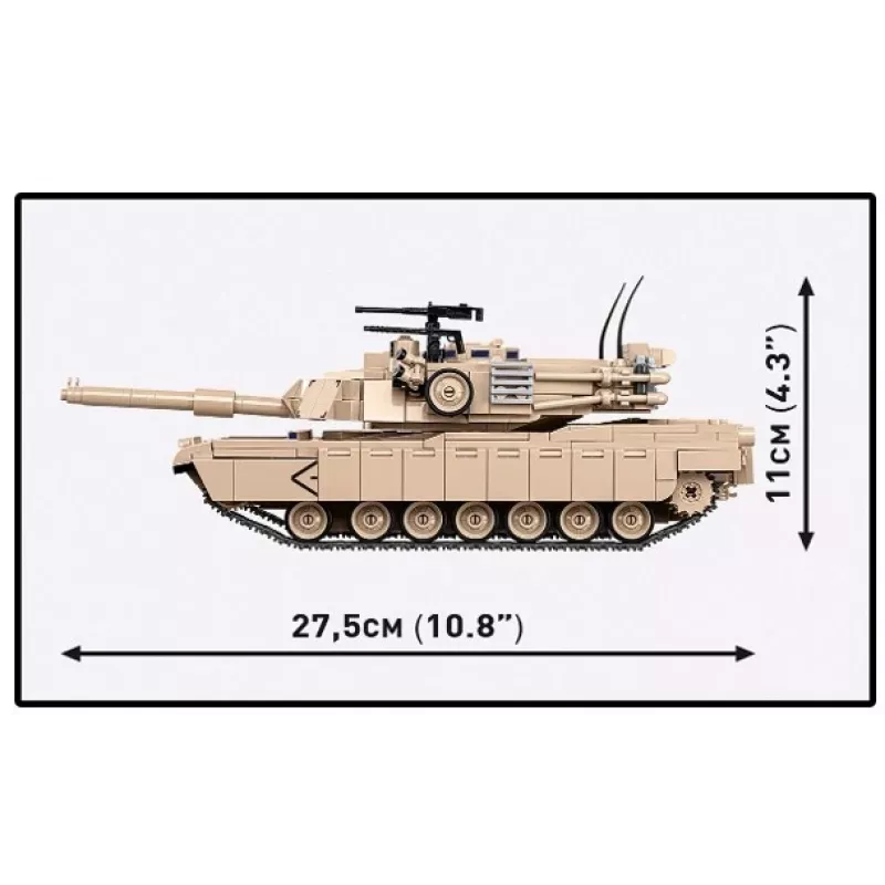 Set de bloques de construcción Cobi M1A2 Abrams 1025 piezas modelo COBI-2632