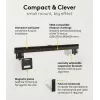 Soporte de pared fijo para TV WENTRONIC Goobay Ultraslim 70822 XL Negro para pantallas planas