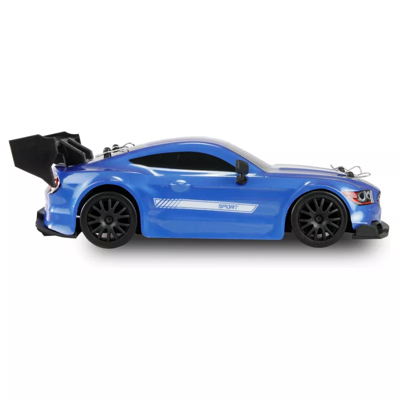 Amewi 21111 Coche de drift 4WD 1:24 RTR, azul, con iluminación inferior