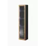 Vitrina Cama Meble VIGO 180 de pared con puertas de cristal 1800×400×300 mm negro/roble wotan