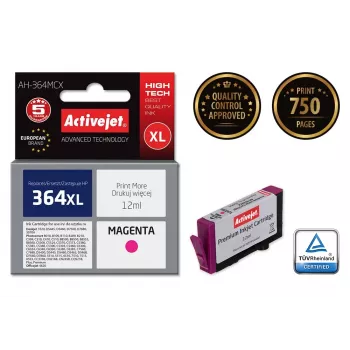 Activejet AH-364MCX Tinta (sustituto de HP 364XL CB324EE; Premium; 12 ml; magenta)