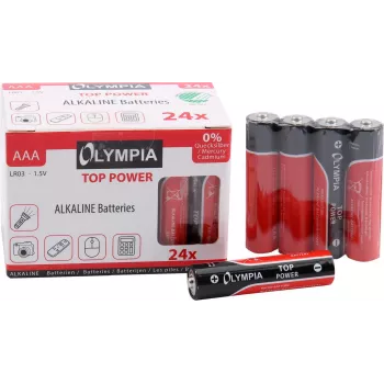 Pila doméstica AAA alcalina Olympia 40180