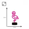 Lámpara LED de mesa/decorativa MANTA SNL79PK rosa flamenco – lámpara de decoración LED