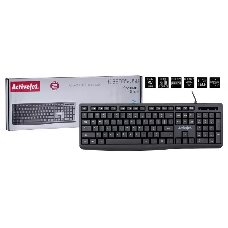 Teclado USB Activejet K-3803S