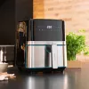 Freidora de aire CECOTEC Cecofry Full Inox Pro 5500 Pro con accesorios