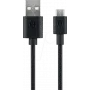 Goobay Cable de carga y sincronización Micro-USB, Negro, 2 m - para dispositivos Android, Negro (38660)