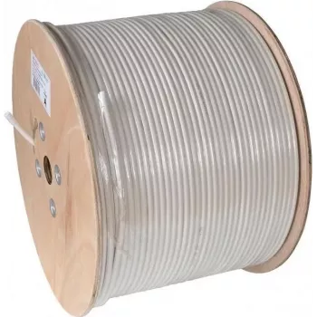 AXING cable coaxial 500 m Tr. SKB 395-03 Cl.A+ 10 dB Eca 4,6 mm PVC blanco 500 (SKB39503)