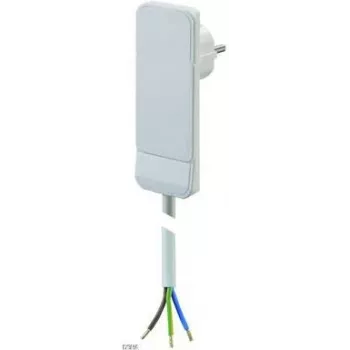 Bachmann H05VV-F 3G - cable de alimentación - 1,5 m - plano - blanco