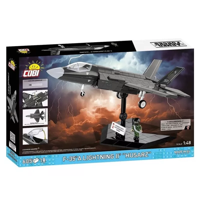 Set de construcción Cobi F-35A Lightning II — 605 piezas, modelo a escala