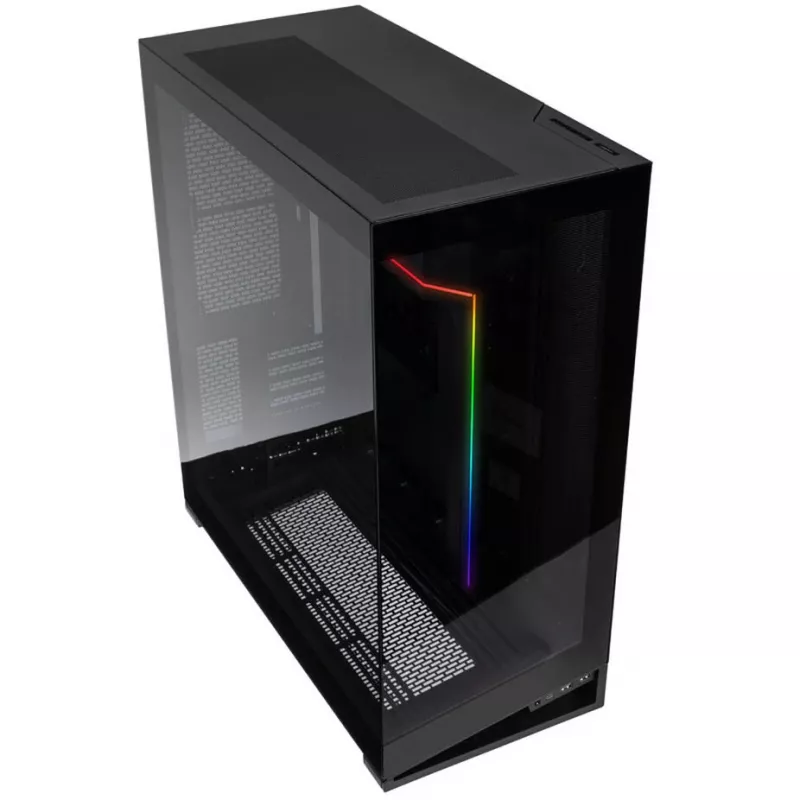 Caja E-ATX PHANTEKS NV Series NV7, cristal templado, ARGB - negra & ventiladores M25 Gen2 PWM D-RGB pack de 3 - Reverse Blade, 140 mm + kit DRGB