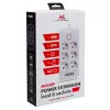 Regleta de enchufes MACLEAN MCE389 B — 6 enchufes, 4×USB-A + 1×USB-C, 110–240V, 2,1A, 2500W, cable de 1,5 m, negra