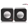 Altavoz de PC de 2 vías Audiocore AC870 B — 3 W RMS, alimentación por USB con cable, entrada de 3,5 mm, 2.0 canales