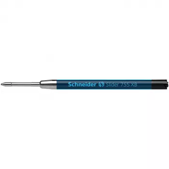 Schneider Slider 755 Recambios de bolígrafo 0,7 mm, negro, 10 uds.
