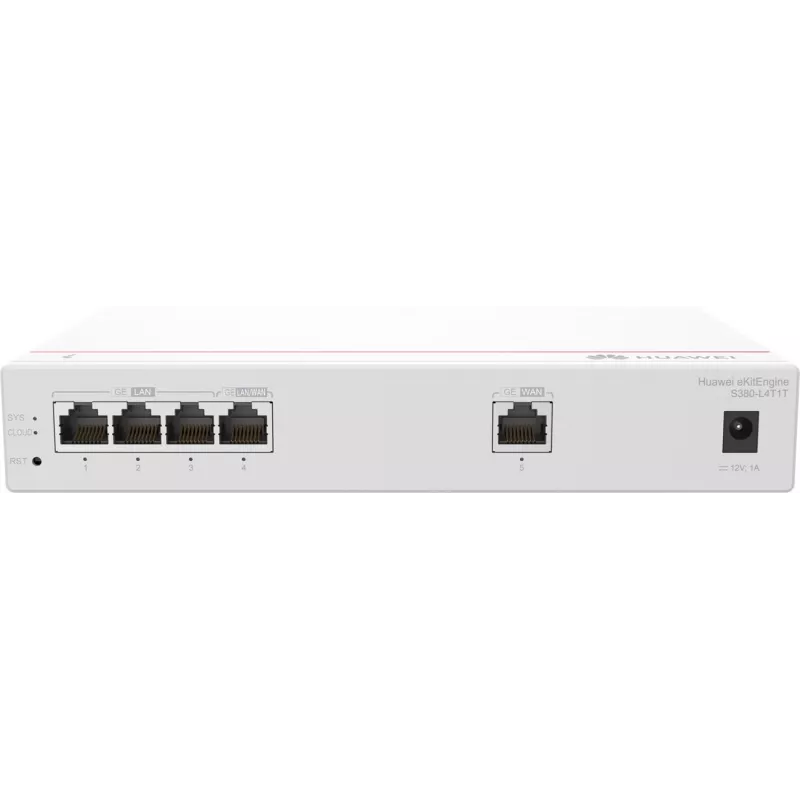 HUAWEI eKit S380-L4T1T router multiservicio, 1x GE WAN, 4x GE LAN