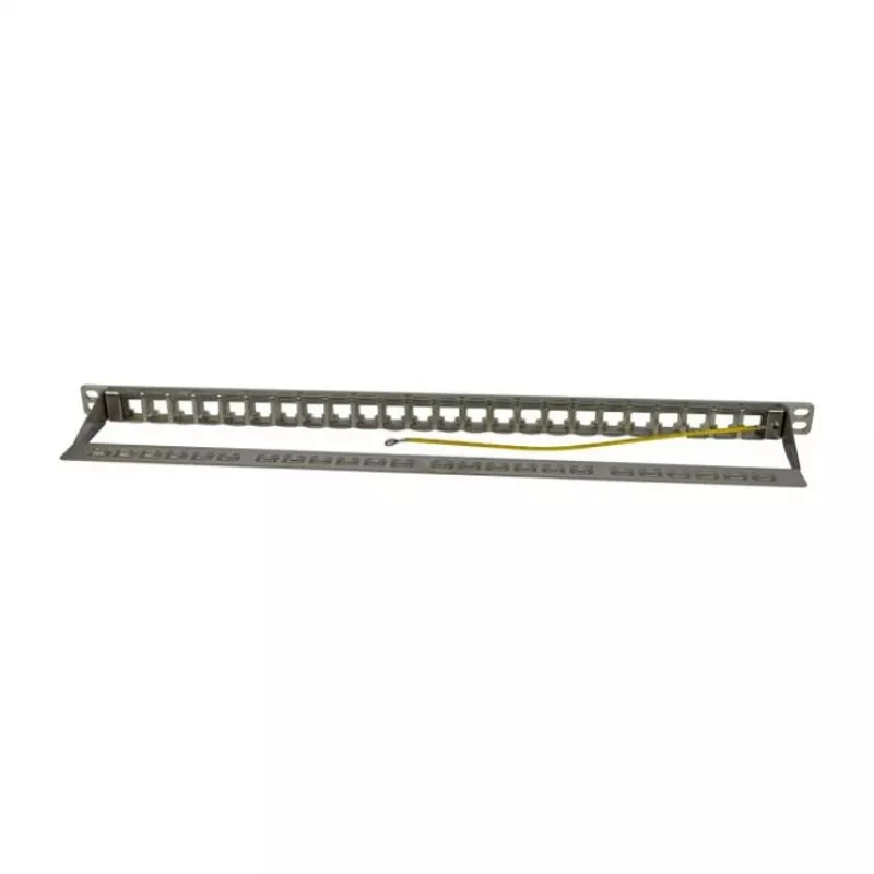 Keystone, soporte de módulo, 48,30 cm (19) panel de parcheo para 24 módulos TP, 0,5HE, gris claro (S216333)