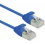 ROLINE Green - Cable de parcheo - RJ-45 (M) a RJ-45 (M) - 1 m - U/FTP - CAT 6a - libre de halógenos, encapsulado, con protección de pestaña, hilo flexible - azul (21.44.3343)