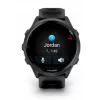 Smartwatch GARMIN Forerunner 570 — Caja de aluminio gris pizarra de 47 mm, correa de silicona negra translúcida