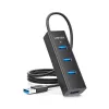 UNITEK Y-3089V01 hub de interfaces USB 3.2 Gen 1 (3.1 Gen 1) Type-A 5000 Mbit/s negro