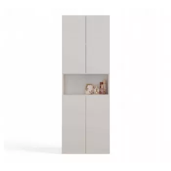 Armario de baño Nel DK 1K cesta color crema