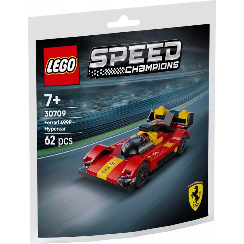 Juguete de construcción LEGO Speed Champions Ferrari 499P Supersportwagen Polybag 30709