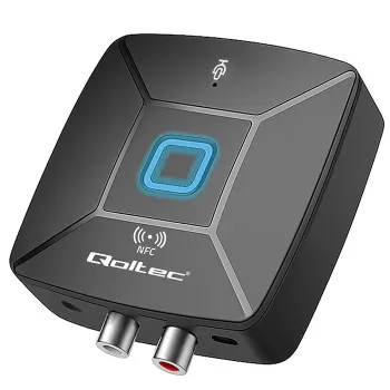 QOLTEC Wireless Audio HiFi emisor/receptor modelo 56981 — puente de audio Bluetooth/Line-In