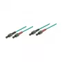 Cable de red de fibra óptica dúplex OM3 (multimodo, 50/125) ST/ST, LSZH, 1m, Good Connections®