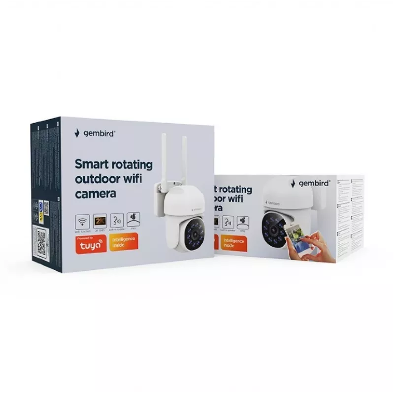Cámara de vigilancia IP Gembird TSL-ODCAM-WRHD-01 2560x1440 exterior con cable inalámbrica