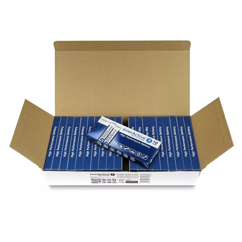 Pila alcalina desechable everActive LR0310PAK AAA 1,5 V 1250 mAh pack de 10