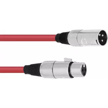 Cable de conexión XLR Omnitronic 30220905 con 1 conector macho XLR y 1 conector hembra XLR