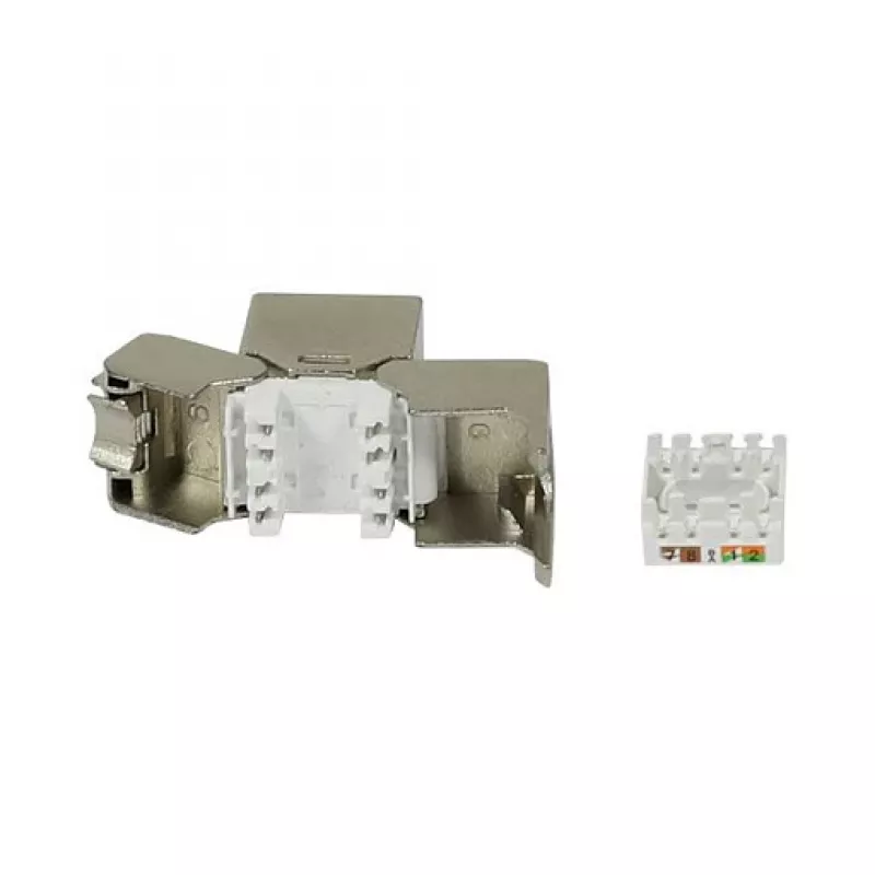 Módulo Keystone Synergy 21 conector hembra TP RJ45 CAT6A 500MHz corto con abrazadera de cable - cable - digital/datos