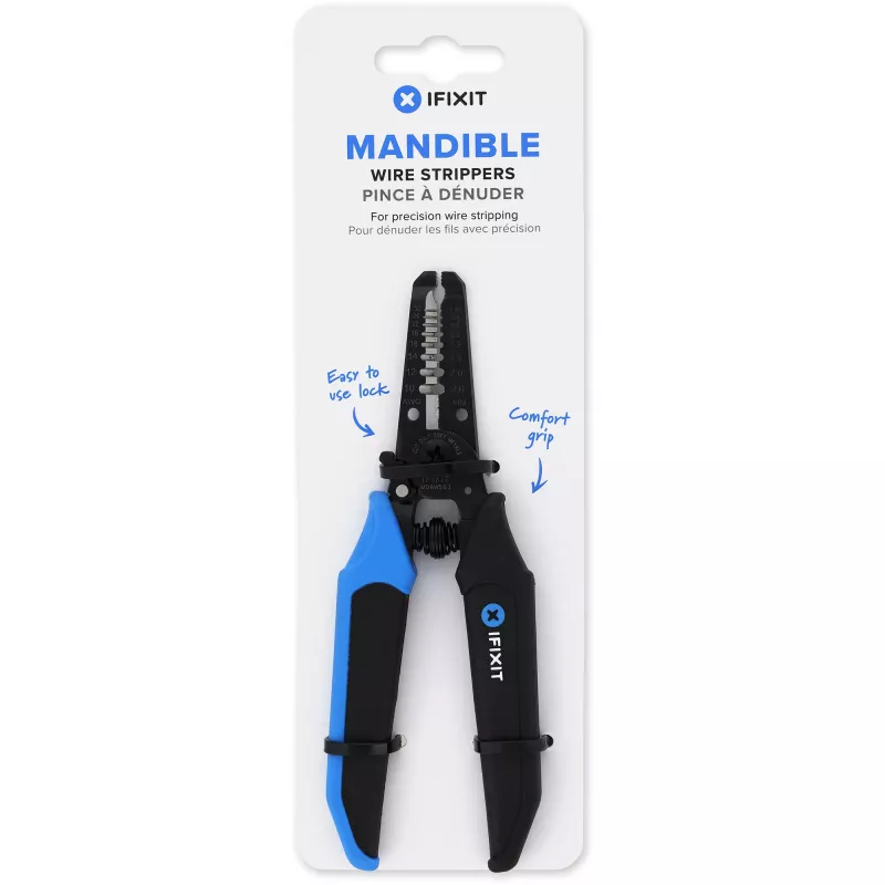 iFixit IF145-547-1 Mandible pelacables, hasta 4,75 mm², negro/azul