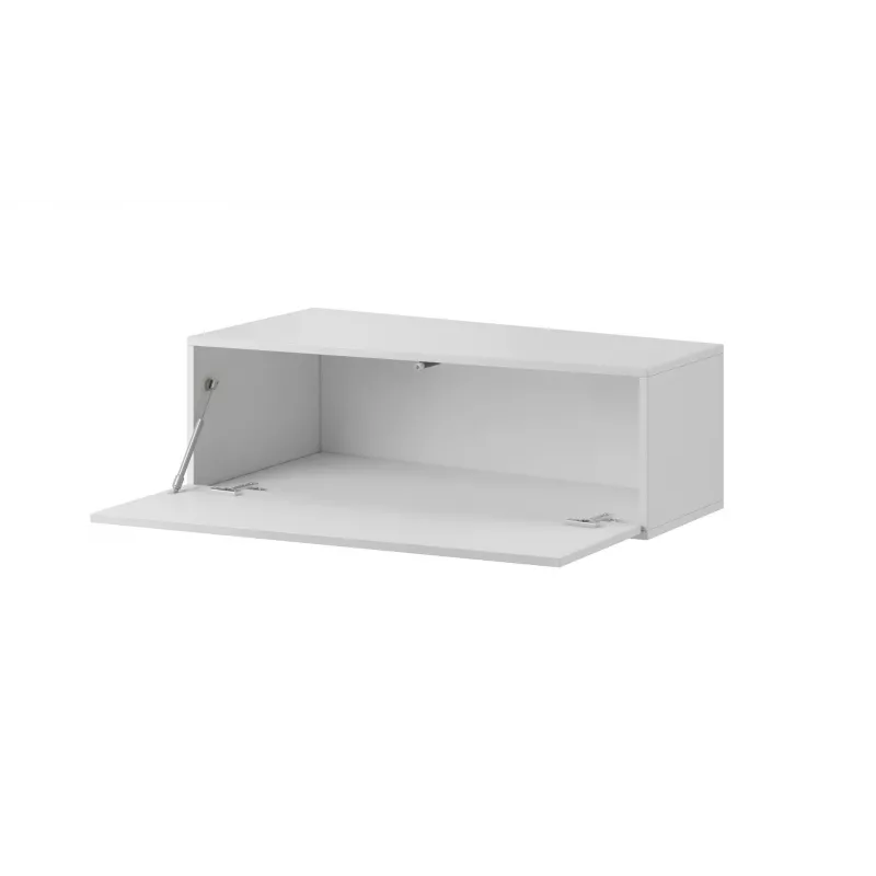 Conjunto de armarios de salón Cama VIGO SLANT 4 blanco/blanco brillante
