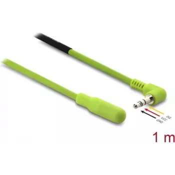 Cable DELOCK sensor/actuador 1 m con conector macho de 3,5 mm (verde)