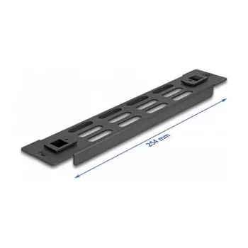 Tapa ciega ventilada DeLOCK embellecedor para rack de red de 10 pulgadas 1U negro