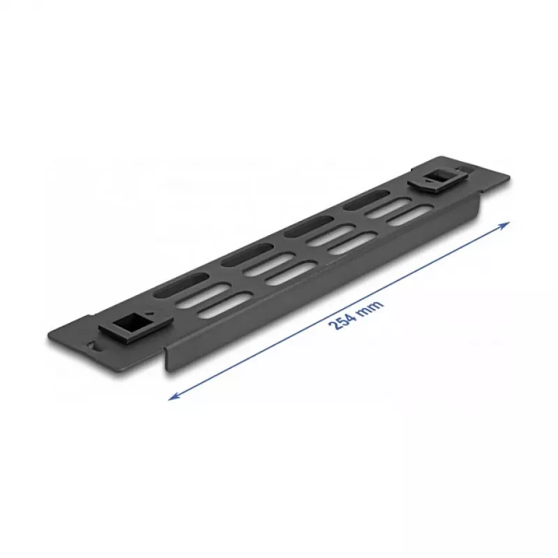 Tapa ciega ventilada DeLOCK embellecedor para rack de red de 10 pulgadas 1U negro