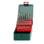 Metabo juego de brocas helicoidales HSS para metal, 25 piezas, 1-13 mm, DIN 338 (627154000)