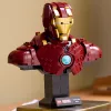 Set de construcción LEGO Marvel Super Heroes Iron Man MK4 modelo 3D, 436 piezas, incluye 1 minifigura, para 18+