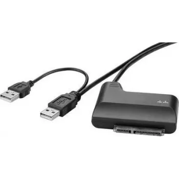 Adaptador SATA Renkforce SATA Combo M a USB, 33 cm cable de alimentación USB redondo