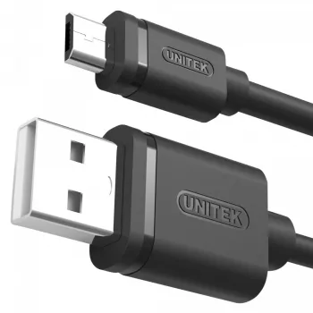 Cable Unitek USB2.0 AM-microUSB BM, 2,0m; Y-C455GBK