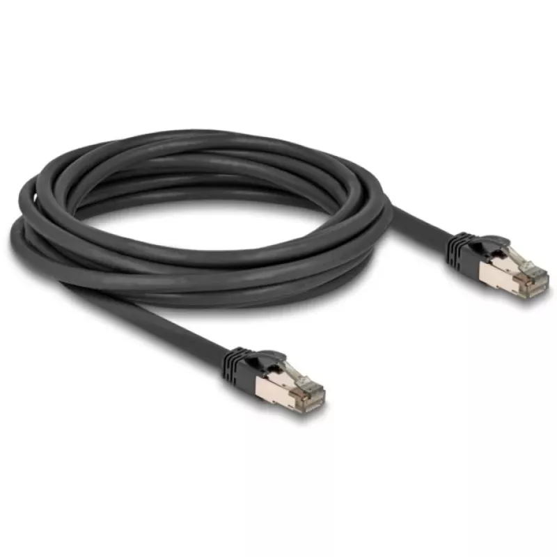 Cable de red DeLOCK RJ45 Cat.6A 5 m negro