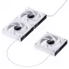 Ventilador de carcasa Jonsbo ZK-120W 3en1 A-RGB blanco — 120 mm, iluminación A-RGB