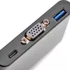 SilverStone SST-EP06C USB 3.1 Type-C a VGA / USB Type-C / USB Type-A hub adaptador