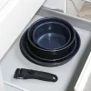 Set de ollas Russell Hobbs RH03319EU7, 5 piezas, sartenes antiadherentes, aptas para lavavajillas