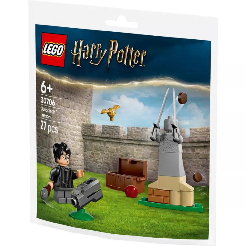 Set LEGO Harry Potter 30706 Quidditch-Unterricht con minifiguras de Harry y Draco