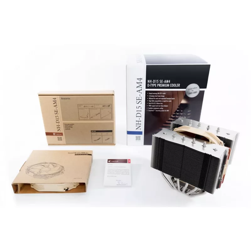 NH-D15 SE-AM4, disipador de CPU marrón/beige, edición especial para AMD AM4, 140 mm