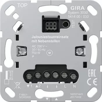 GIRA 541400 S3000 mecanismo de control de persiana + entrada auxiliar Insert (541400)