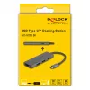 DeLOCK base de acoplamiento USB Type-C 8K HDMI USB PD 3.0 100 W