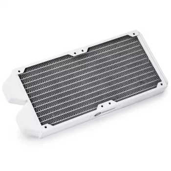 Radiador BitsPower Tarasque II 240S — cobre, 240 mm, 120×273,5×24,5 mm, blanco