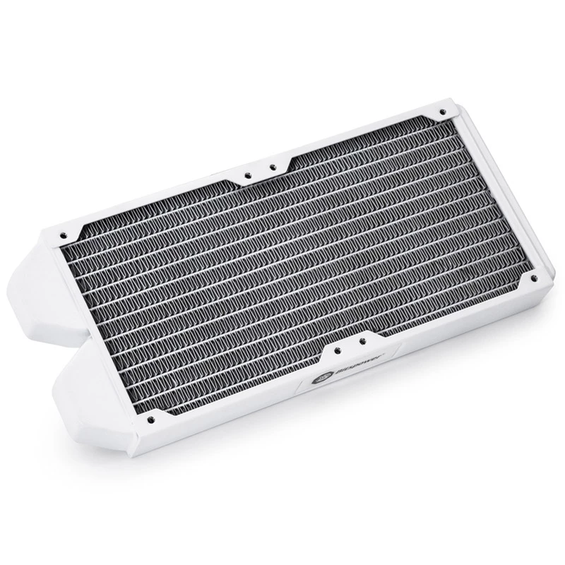 Radiador BitsPower Tarasque II 240S — cobre, 240 mm, 120×273,5×24,5 mm, blanco